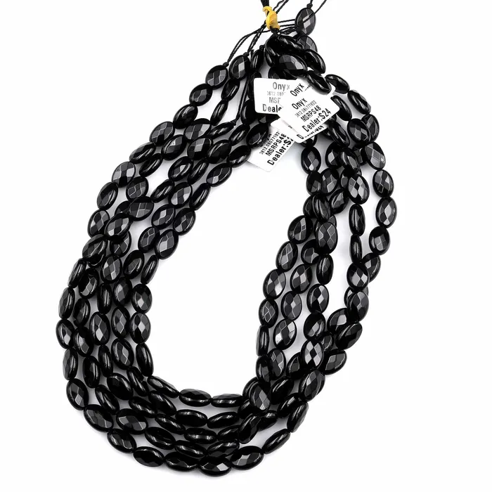 Faceted Natural Black Onyx Oval Beads 12x8mm 14x10mm Good For Earrings Natural Black Gemstones 155 Strand Intrinsic Trading Earrings Faceted Natural Black Onyx Oval Beads 12x8mm 14x10mm Good For Earrings Natural Black Gemstones 155 Strand Intrinsic Trading Earrings
