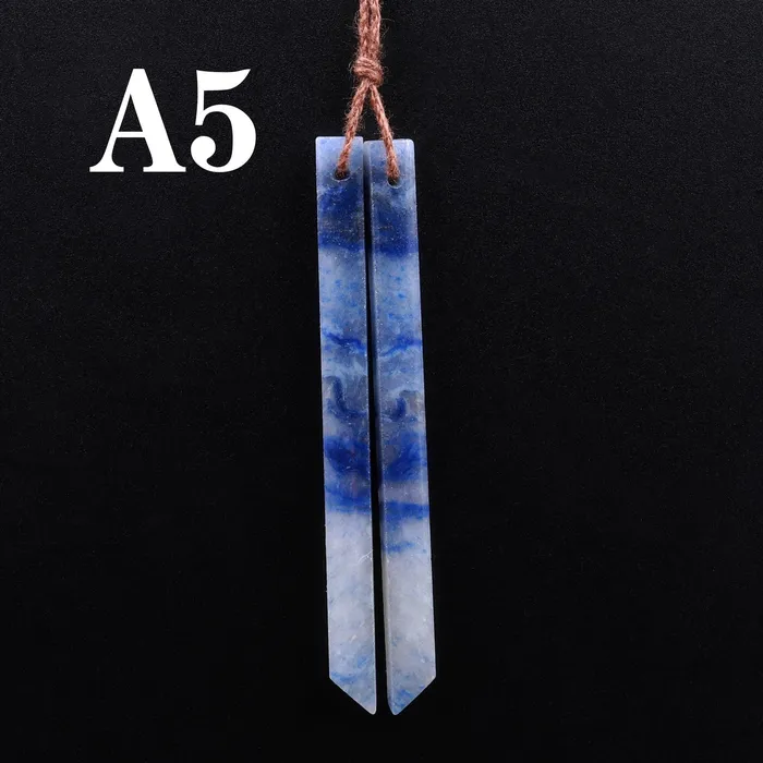 Intrinsic Trading Earrings Super Long Linear Spike Earring Pair Matched Gemstone Natural Blue Aventurine Beads With Beveled Edge A5 Intrinsic Trading Earrings Super Long Linear Spike Earring Pair Matched Gemstone Natural Blue Aventurine Beads With Beveled Edge A5