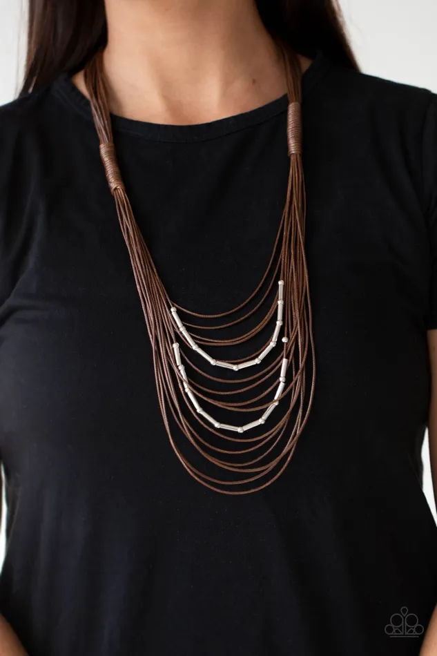 Necklaces All Eyes On U Jewelry Paparazzi Accessories Nice CORDination Brown Paparazzi Necklace