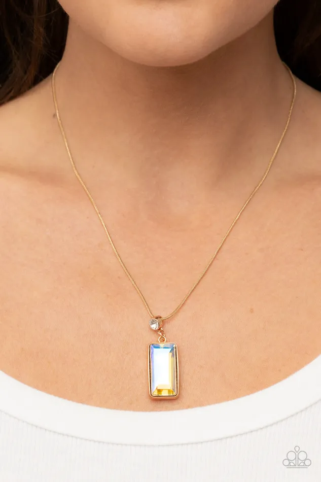 Necklaces Cosmic Curator Gold Paparazzi Necklace All Eyes On U Jewelry Paparazzi Accessories