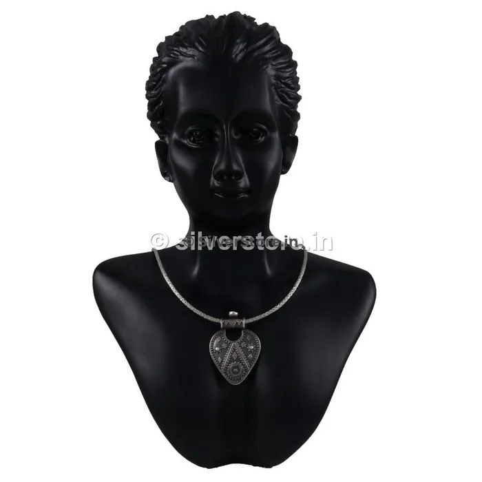 Silver Oxidized Rawa Pendant silversrorein Necklaces
