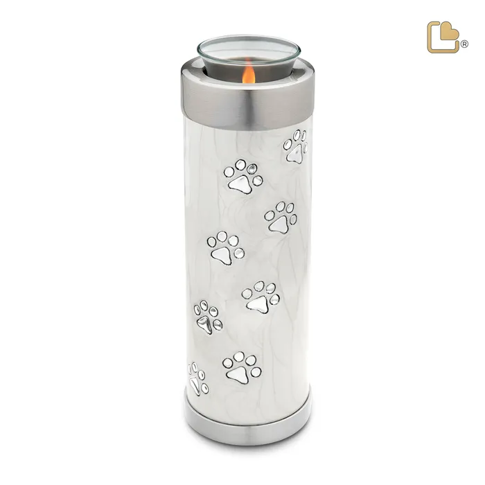 Tealight Pet Pearl Tall Urn LoveUrns Pets Earrings