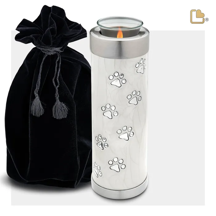Tealight Pet Pearl Tall Urn LoveUrns Pets Earrings Tealight Pet Pearl Tall Urn LoveUrns Pets Earrings
