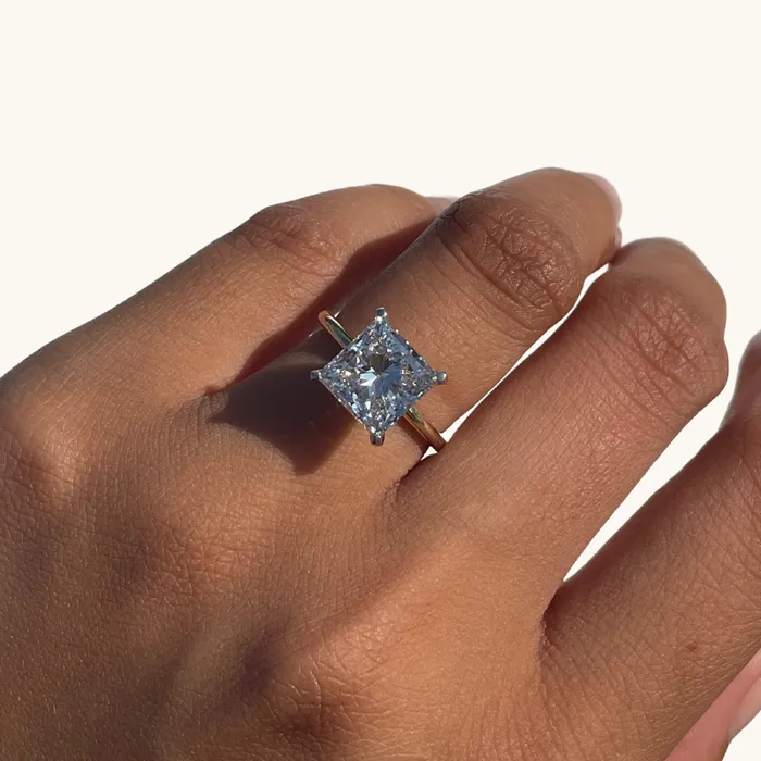 385 Princess Lab Diamond Engagement Ring Happy Jewelers Rings