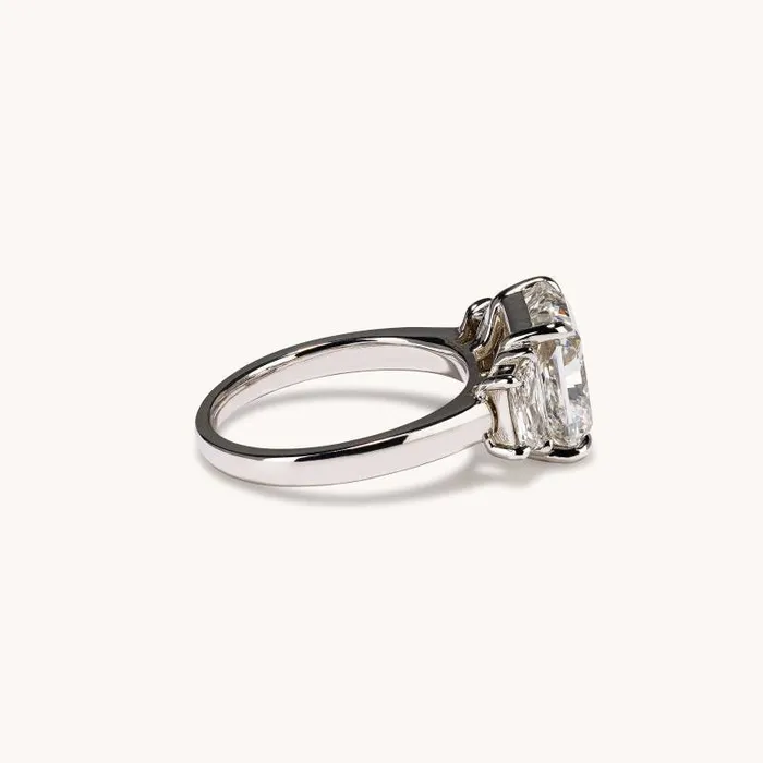 630 Princess Lab Diamond 3Stone Engagement Ring Happy Jewelers Rings