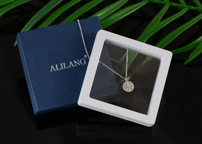 Alilang Alilang 925 Sterling Silver Shell Necklace With Octagonal Star Heart Circular Coin Pendants Necklaces Alilang Alilang 925 Sterling Silver Shell Necklace With Octagonal Star Heart Circular Coin Pendants Necklaces