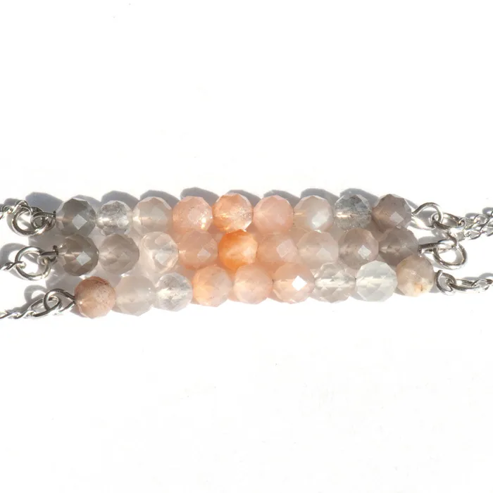 Banded Moonstone Bar Necklace Fierce Lynx Designs Necklaces