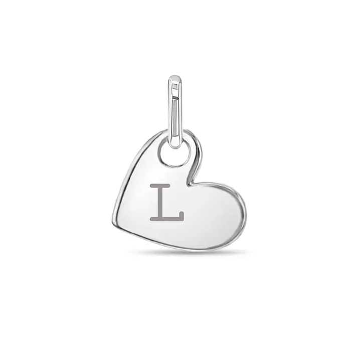 Bracelets Charms Engravable Tilted Heart Charm Kids Childrens Girls for Charm Bracelet Sterling Silver Bracelets Charms Engravable Tilted Heart Charm Kids Childrens Girls for Charm Bracelet Sterling Silver
