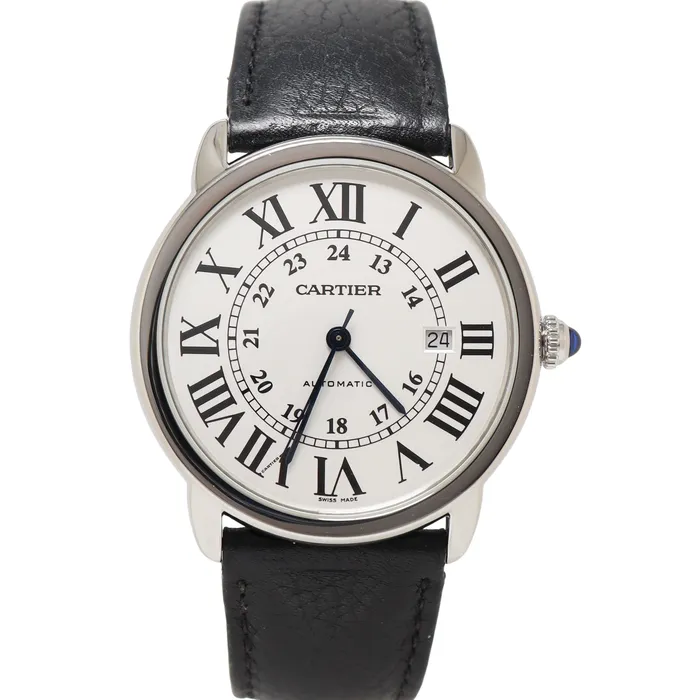 Bracelets Happy Jewelers Cartier Ronde Solo Stainless Steel 42mm Silver Roman Dial Watch Reference WSSRN0022 Bracelets Happy Jewelers Cartier Ronde Solo Stainless Steel 42mm Silver Roman Dial Watch Reference WSSRN0022