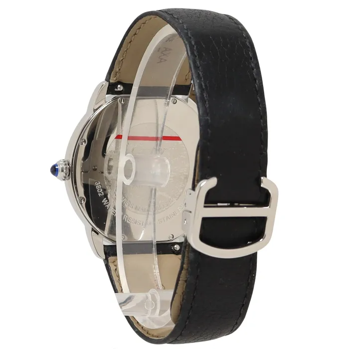 Bracelets Happy Jewelers Cartier Ronde Solo Stainless Steel 42mm Silver Roman Dial Watch Reference WSSRN0022