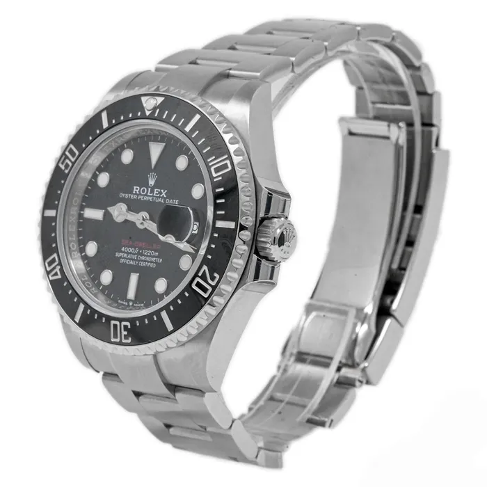 Bracelets Rolex Mens SeaDweller 50Th Anniversary Stainless Steel Black Dot Dial Watch Reference 126600 Happy Jewelers