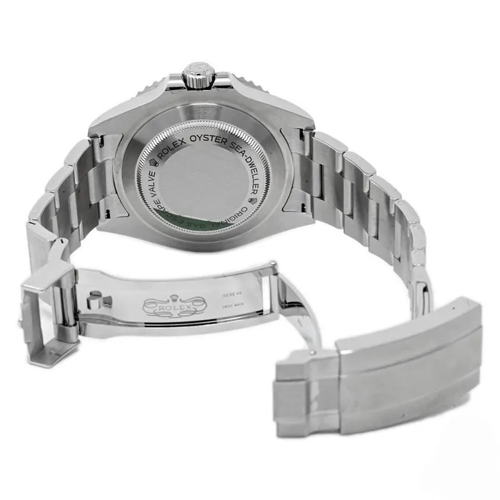 Bracelets Rolex Mens SeaDweller 50Th Anniversary Stainless Steel Black Dot Dial Watch Reference 126600 Happy Jewelers