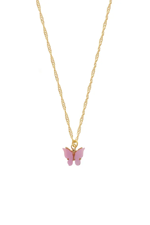 Chvker Jewelry Necklaces Blush Butterfly Necklace