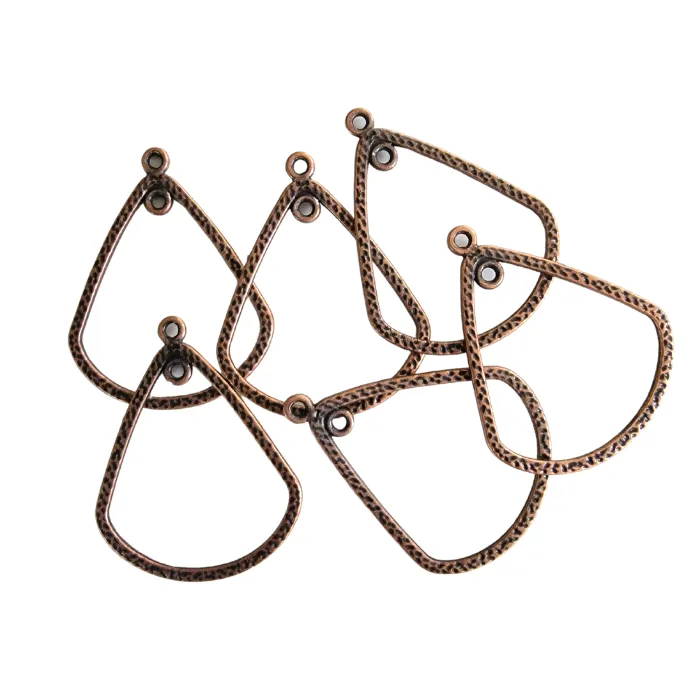 Earrings ABD Exclusives AB1031 Antique Copper Earring Finding With Inner Loop39x31mm Pkg 6 Earrings ABD Exclusives AB1031 Antique Copper Earring Finding With Inner Loop39x31mm Pkg 6