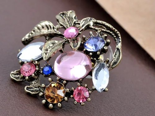 Earrings Alilang Multicoloured Jewels Sprouting From Leaves Delight Magic Of This World Earrings