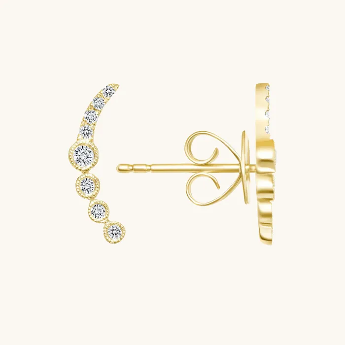 Earrings Happy Jewelers The Diamond Ear Climber Earrings