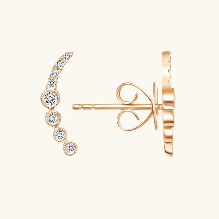 Earrings Happy Jewelers The Diamond Ear Climber Earrings