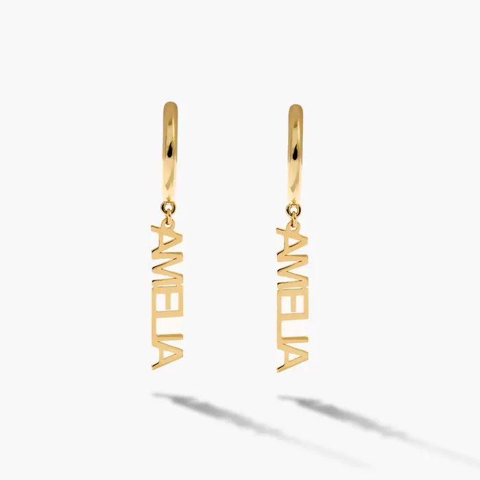 Earrings Name Dangling Earrings Gelin Diamond