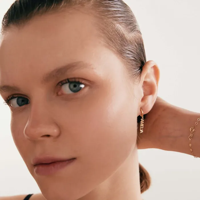 Earrings Name Dangling Earrings Gelin Diamond