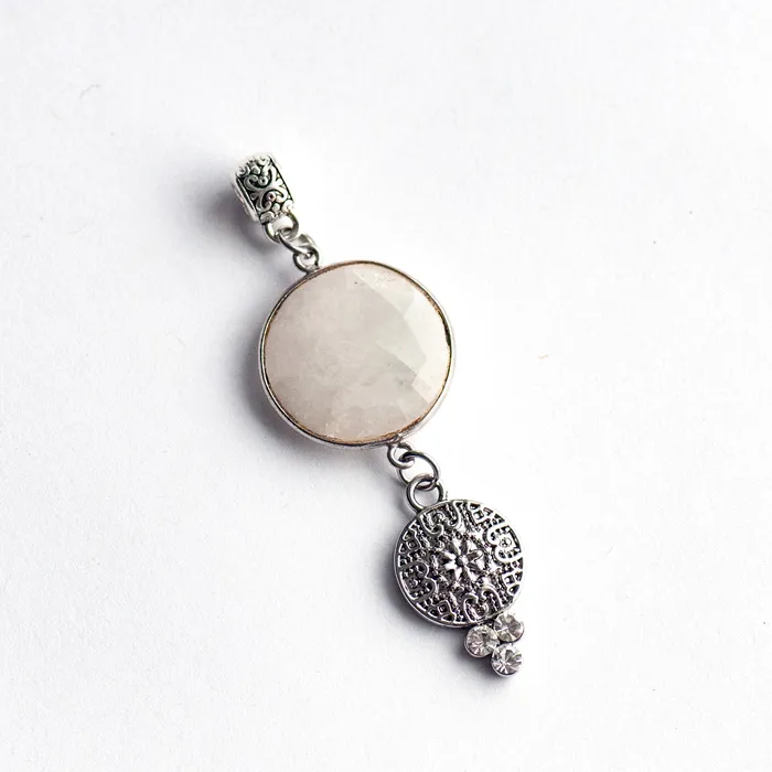 Fierce Lynx Designs Necklaces Luxe Lunar Lynx Moonstone Pendant with Customizable Chain