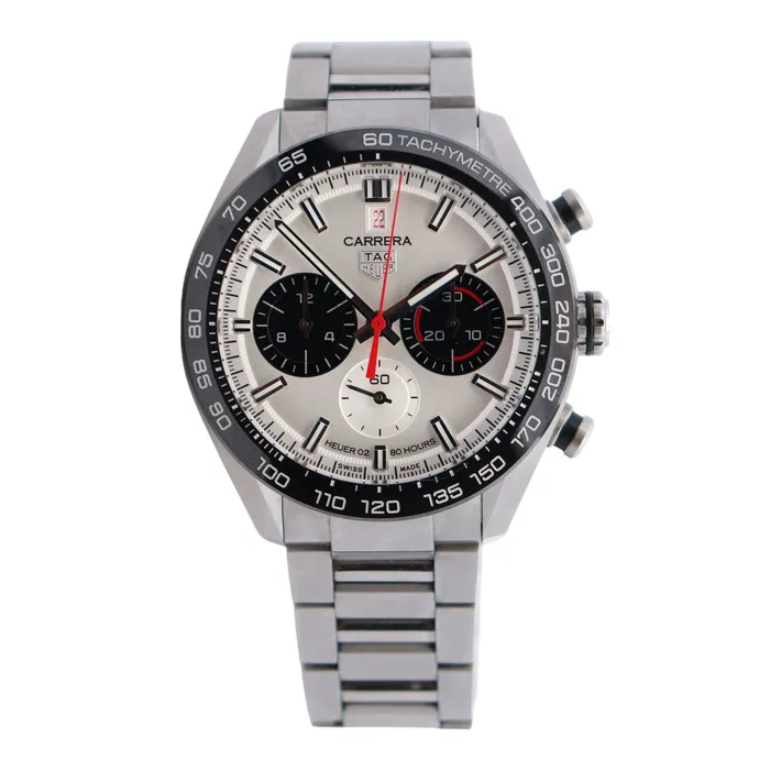 Happy Jewelers Tag Heuer Carrera 44mm White Dial Watch Ref CBN2A1D Watches Happy Jewelers Tag Heuer Carrera 44mm White Dial Watch Ref CBN2A1D Watches