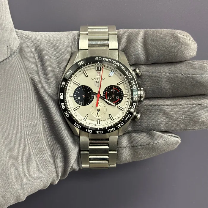 Happy Jewelers Tag Heuer Carrera 44mm White Dial Watch Ref CBN2A1D Watches Happy Jewelers Tag Heuer Carrera 44mm White Dial Watch Ref CBN2A1D Watches