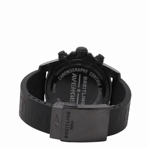 Happy Jewelers Watches Breitling Mens Avenger Hurricane 12h Breitlight 50mm Black Chronograph Dial Watch XB0170
