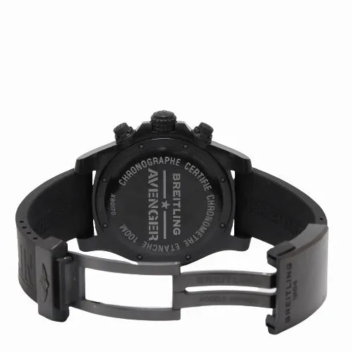 Happy Jewelers Watches Breitling Mens Avenger Hurricane 12h Breitlight 50mm Black Chronograph Dial Watch XB0170