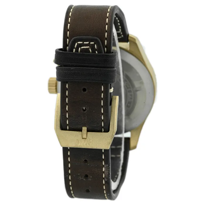 Happy Jewelers Watches IWC Mens PILOTS WATCH CHRONOGRAPH SPITFIRE Bronze Case 41mm Green Arabic Dial Watch Reference IW387902