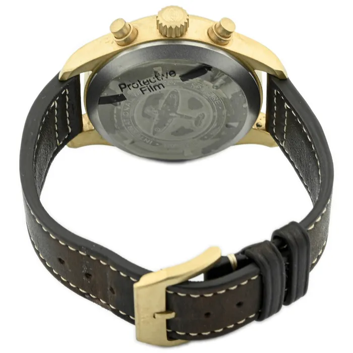 Happy Jewelers Watches IWC Mens PILOTS WATCH CHRONOGRAPH SPITFIRE Bronze Case 41mm Green Arabic Dial Watch Reference IW387902