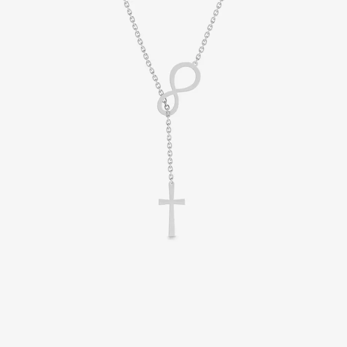 Infinity Cross Necklace Gelin Diamond Necklaces