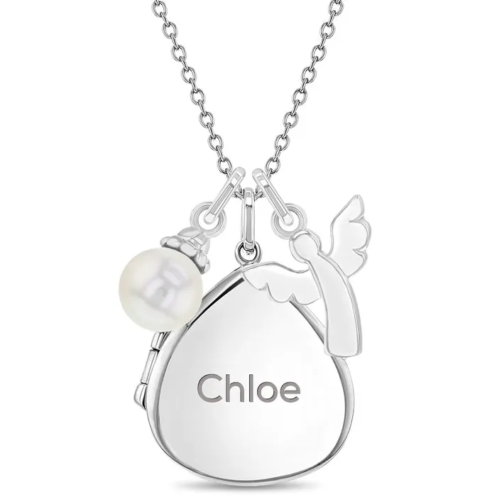 Kids Locket Necklaces Religious Communion Kids Childrens Girls Pear PendantNecklace With Charms Sterling Silver Necklaces Kids Locket Necklaces Religious Communion Kids Childrens Girls Pear PendantNecklace With Charms Sterling Silver Necklaces