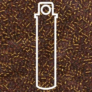 Miyuki Rings DB144TB 110 Delica Beads Silver Lined Amber 72g Tube