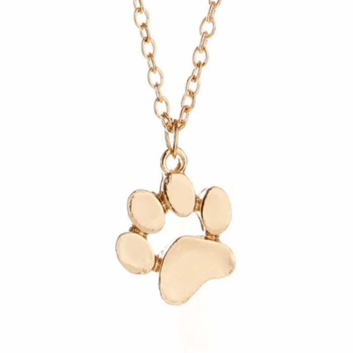 Necklaces Fierce Lynx Bazaar Sterling Silver Paw Print Necklace