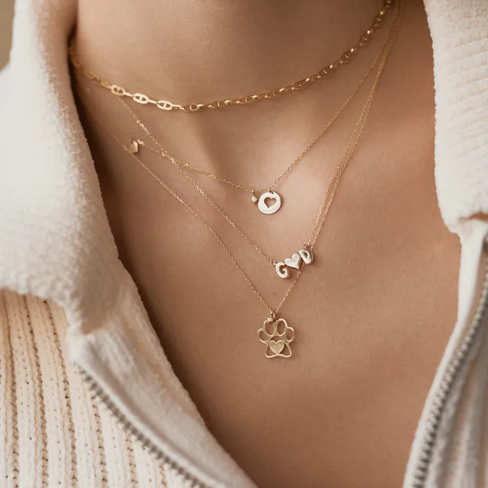 Necklaces Gelin Diamond Couples Letters Heart Necklace