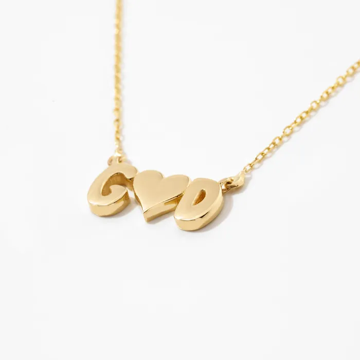 Necklaces Gelin Diamond Couples Letters Heart Necklace