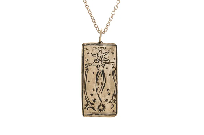 Necklaces Sofia Zakia The Star Tarot Card Necklace