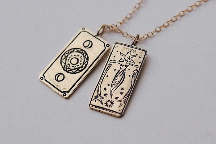 Necklaces Sofia Zakia The Star Tarot Card Necklace