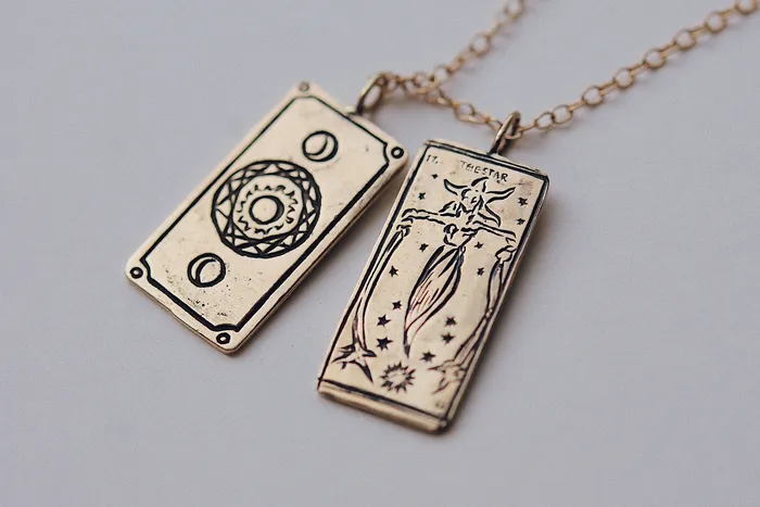 Necklaces Sofia Zakia The Star Tarot Card Necklace