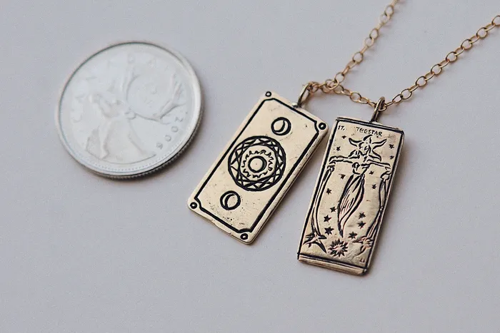 Necklaces Sofia Zakia The Star Tarot Card Necklace