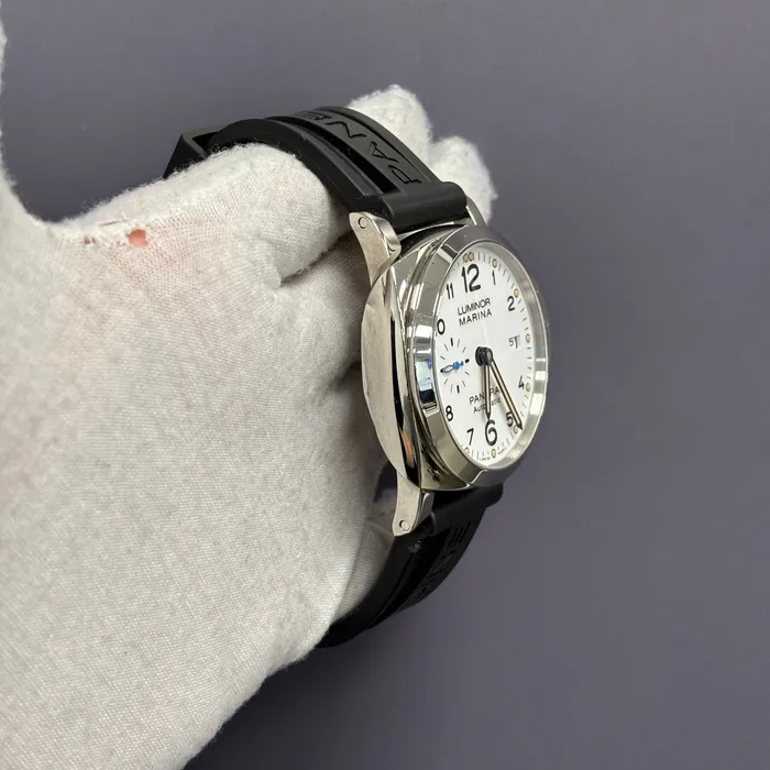 Panerai Luminor 44mm White Dial Watch Ref PAM01499 Happy Jewelers Watches Panerai Luminor 44mm White Dial Watch Ref PAM01499 Happy Jewelers Watches