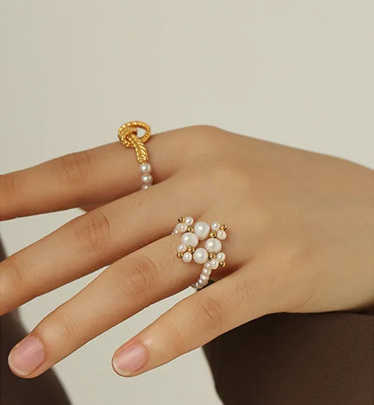 PreStyled Sets Refined by AnnaKaci Assorted Geometric Gold Rings