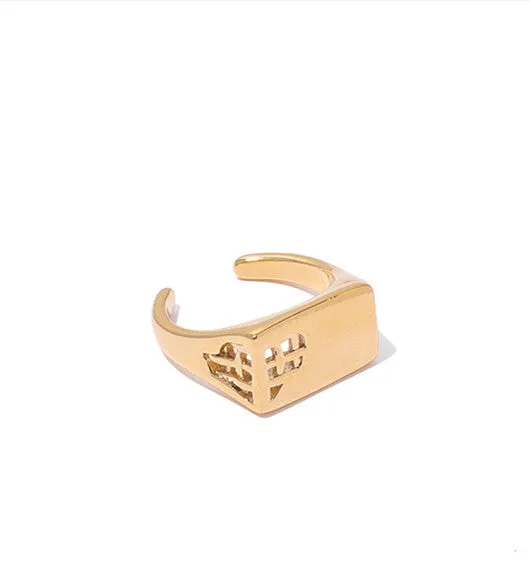 PreStyled Sets Refined by AnnaKaci Assorted Geometric Gold Rings