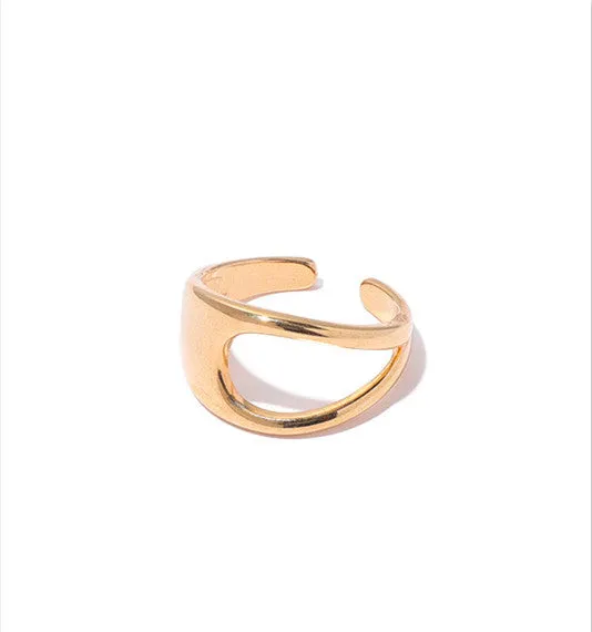 PreStyled Sets Refined by AnnaKaci Assorted Geometric Gold Rings