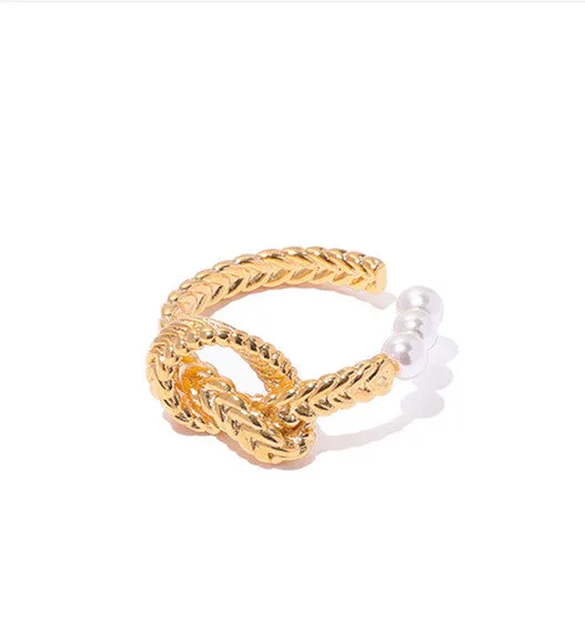 PreStyled Sets Refined by AnnaKaci Assorted Geometric Gold Rings