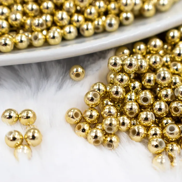 PreStyled Sets The BumbleBead Company 4mm Gold Acrylic Spacer Beads 100120 Count PreStyled Sets The BumbleBead Company 4mm Gold Acrylic Spacer Beads 100120 Count