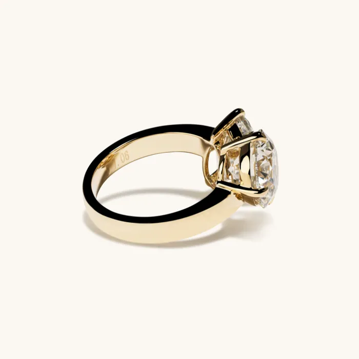 Rings Round and Pear Toi et Moi Lab Diamond Engagement Ring Happy Jewelers