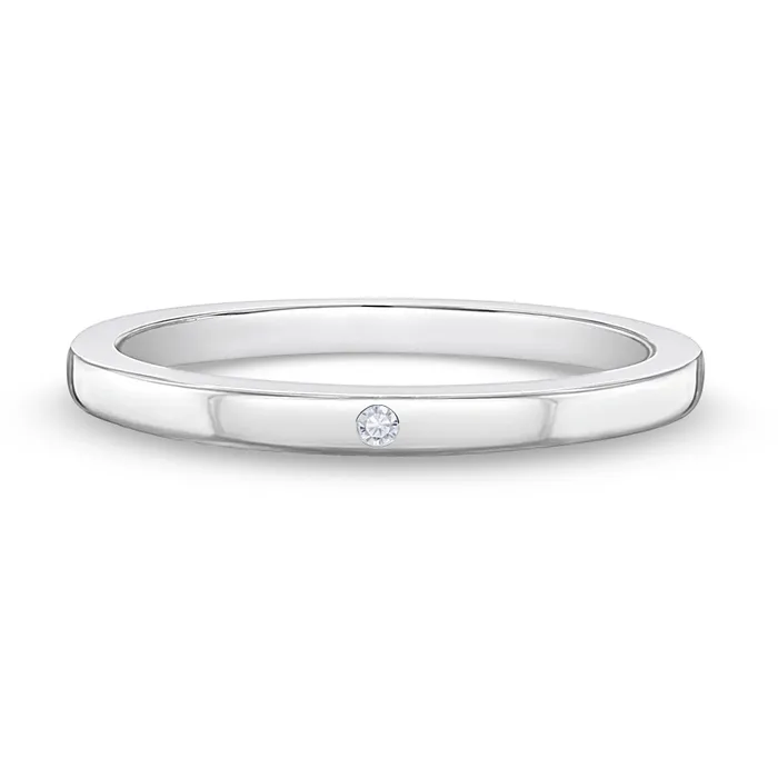 Rings Thin CZ Gem Band Size 25 Baby Toddler Kids Ring Sterling Silver Kids Rings
