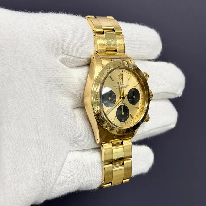 Rolex Daytona 375mm Champagne Dial Watch Ref 6265 Happy Jewelers Watches