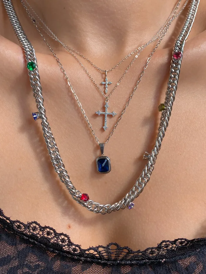 Silver Cielo Necklace Chvker Jewelry Necklaces
